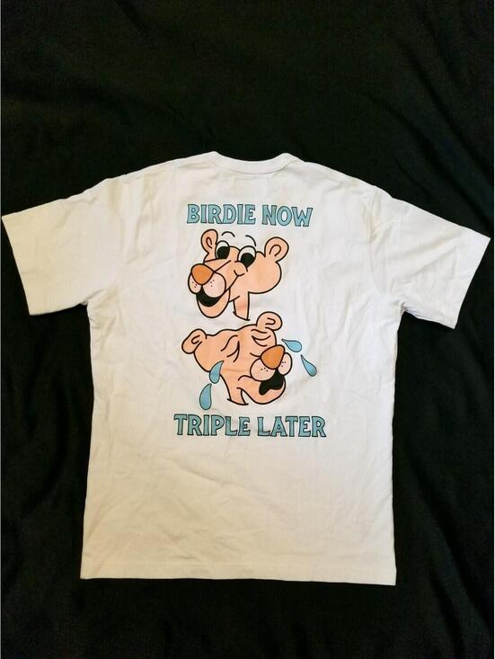 Bogey Boys Other - Rare BOGEY BOYS White Golf T Shirt Double Now Triple Later Pink Panther Large L